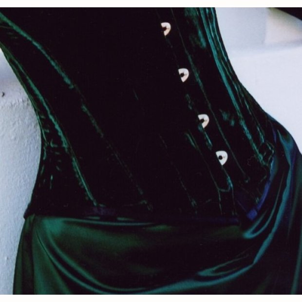 Korsett Extravagant Samt Gr�n Gr.32  