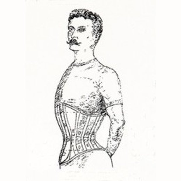 Korsett Extravagant  Leder Schwarz Gr.32  