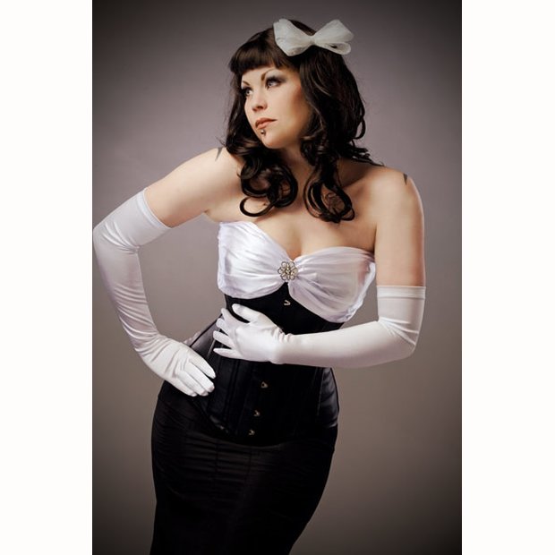 Korsett Silouet Leder Schwarz Gr.38 