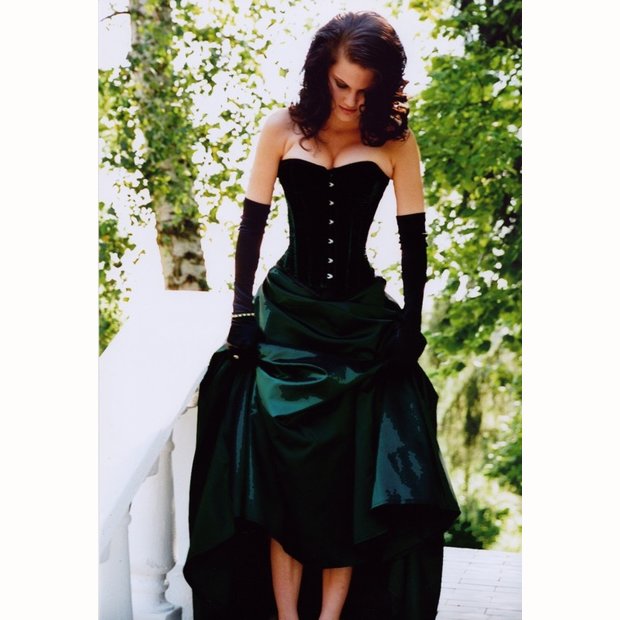 Korsett Nobles Satin Schwarz