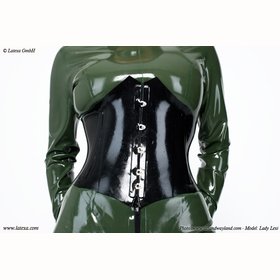 Latex Korsett Schwarz